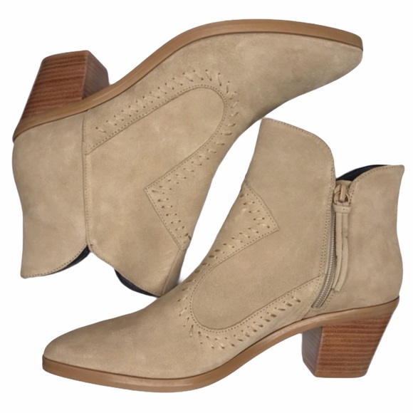 NEW Rebecca Minkoff Suede Lulu Ankle Booties - Picture 1 of 8